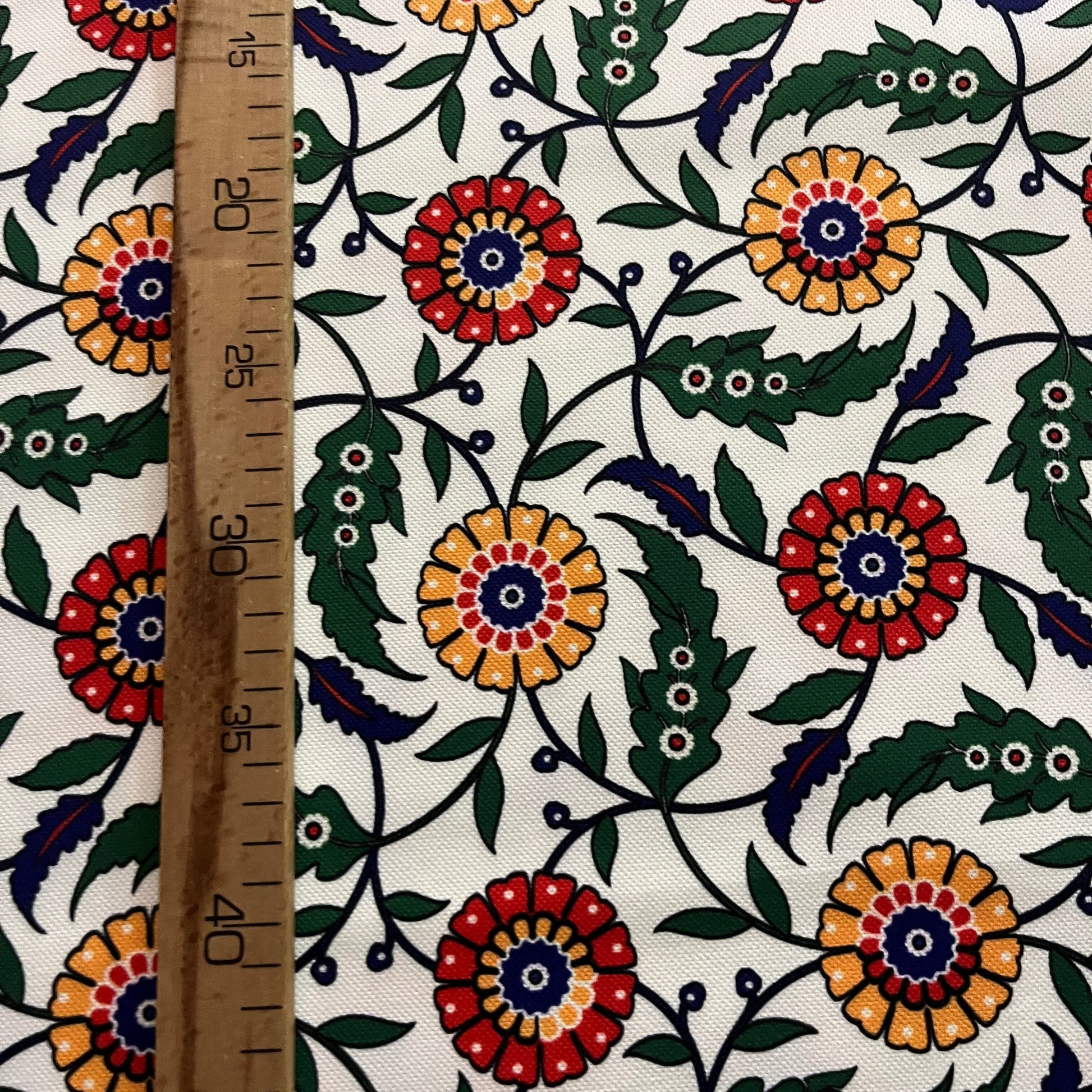 Tissu Impression Numérique - Fleurs Géométriques Tissu Ameublement MYTISSUS 