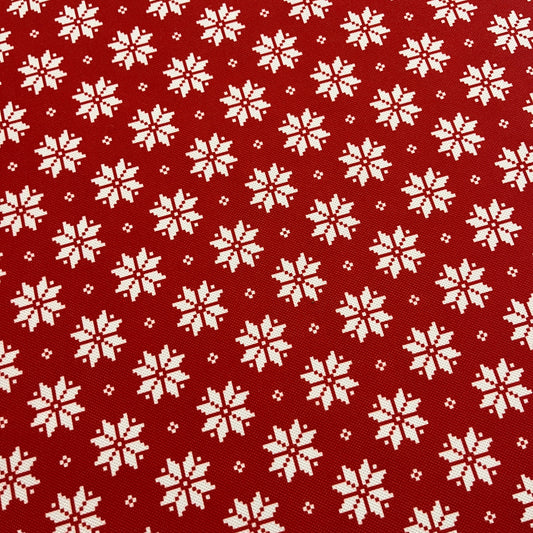 Tissu Impression Numérique - Flocons de Neige Petits Motifs Tissu Ameublement MYTISSUS 