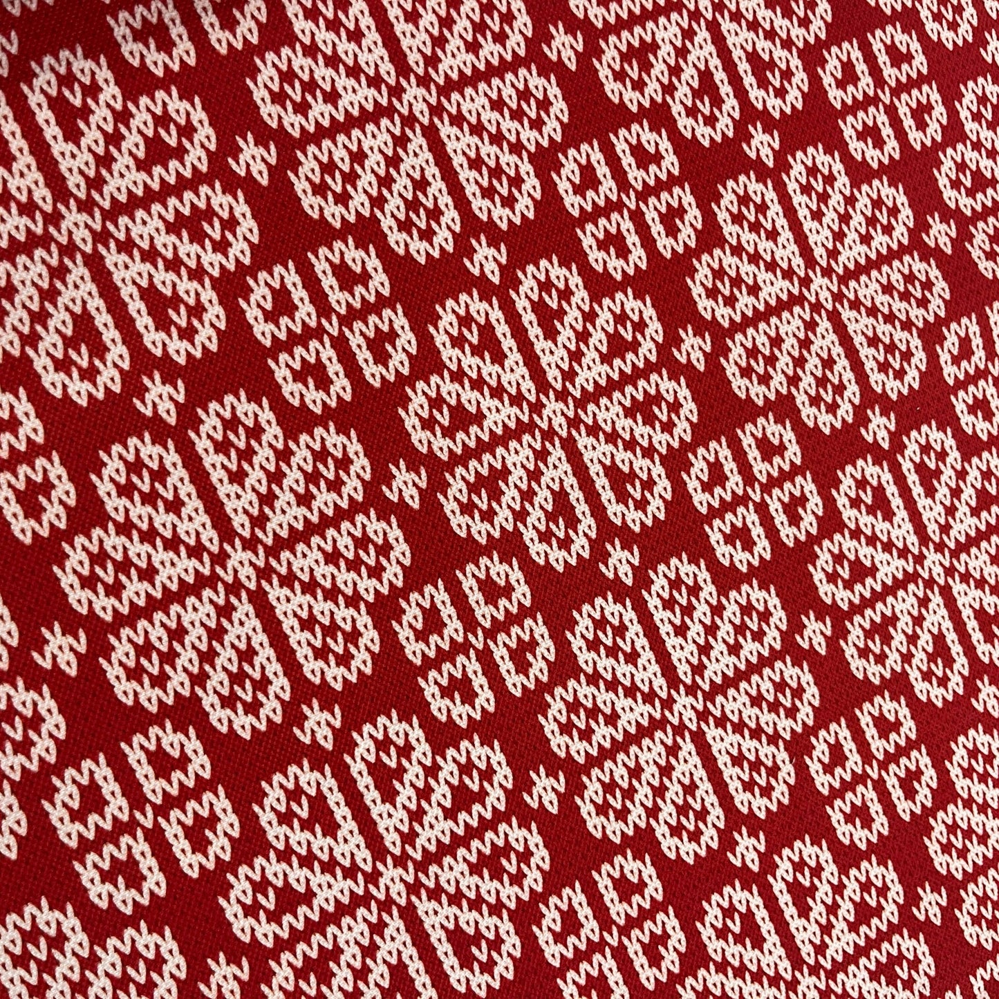 Tissu Impression Numérique - Flocons de Neige Style Tricot Noël Tissu Ameublement MYTISSUS 