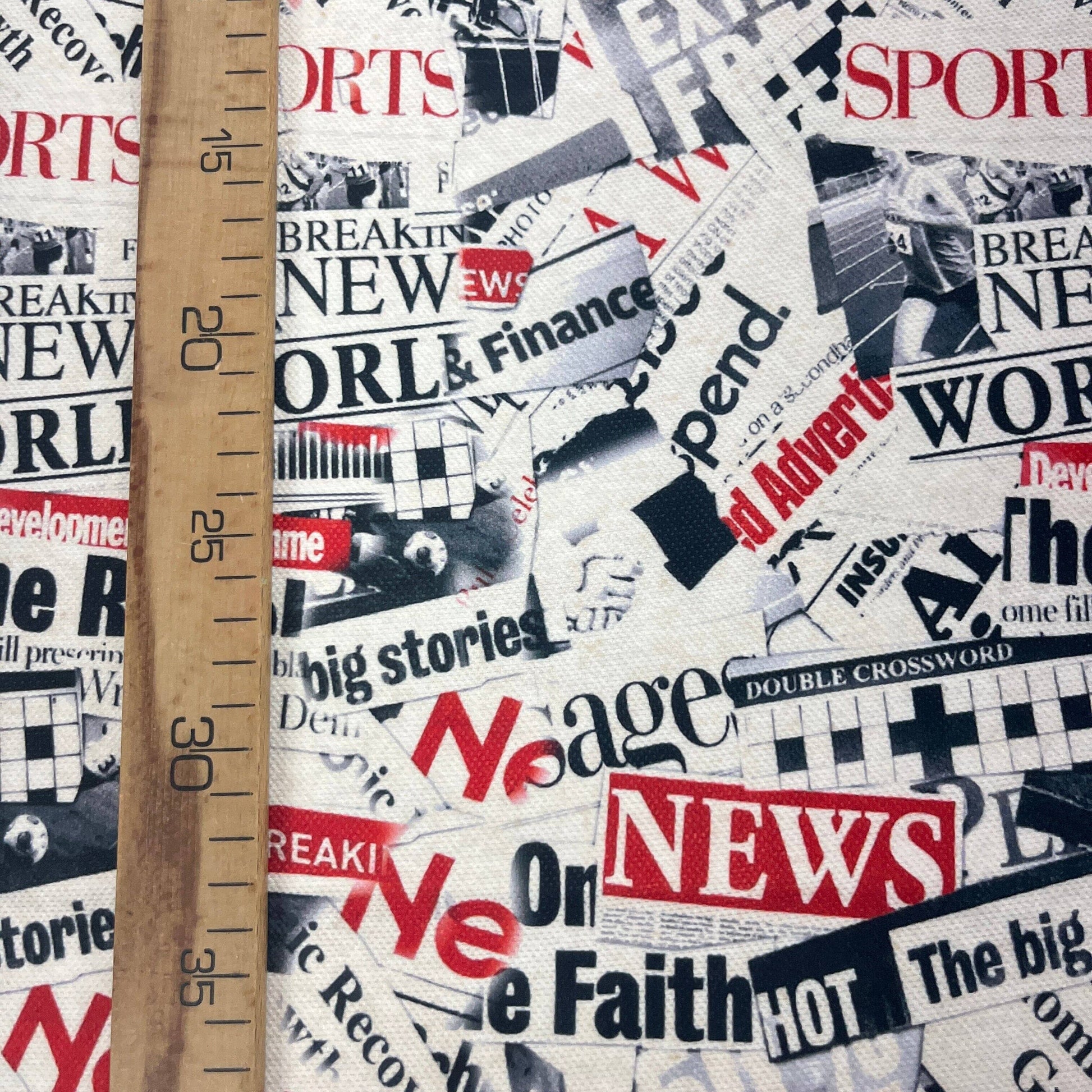 Tissu Impression Numérique - Journal News Tissu Ameublement MYTISSUS 