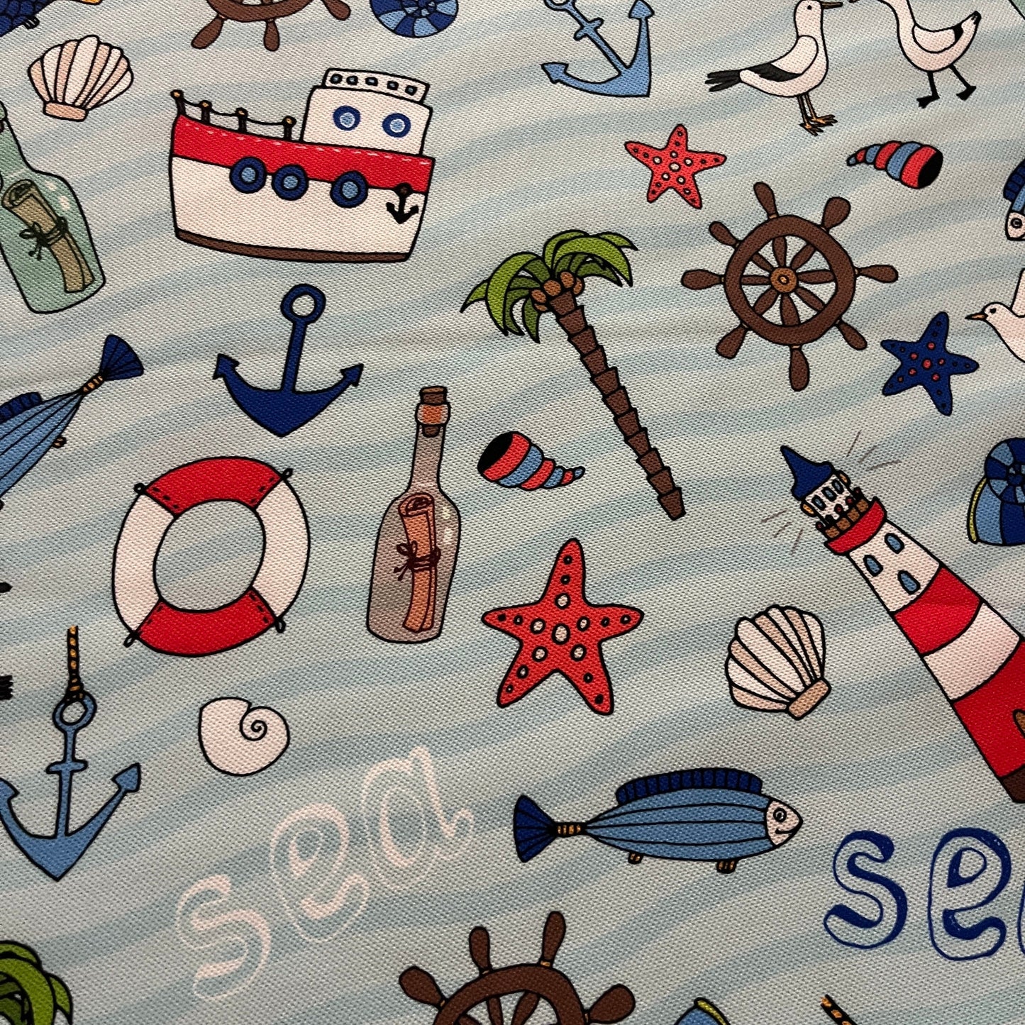 Tissu Impression Numérique - La Mer Rigolo Tissu Ameublement MYTISSUS 