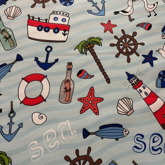 Tissu Impression Numérique - La Mer Rigolo Tissu Ameublement MYTISSUS 