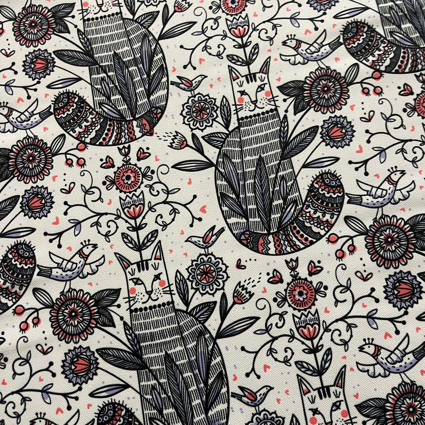 Tissu Impression Numérique - Le Chat Mystérieux Tissu Ameublement MYTISSUS 