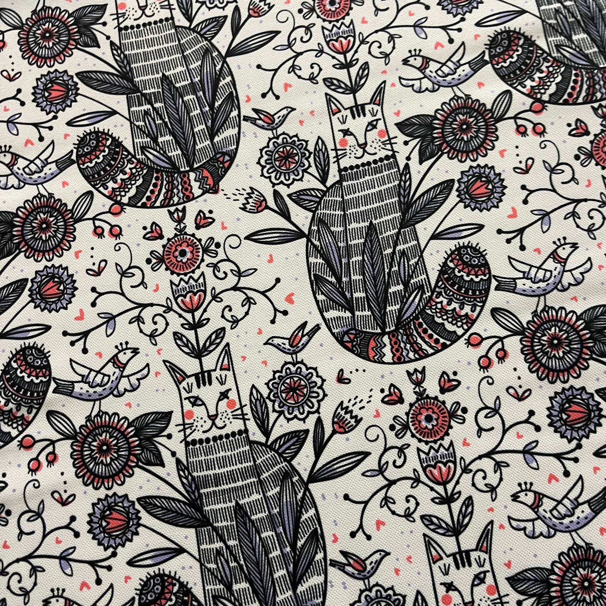 Tissu Impression Numérique - Le Chat Mystérieux Tissu Ameublement MYTISSUS 