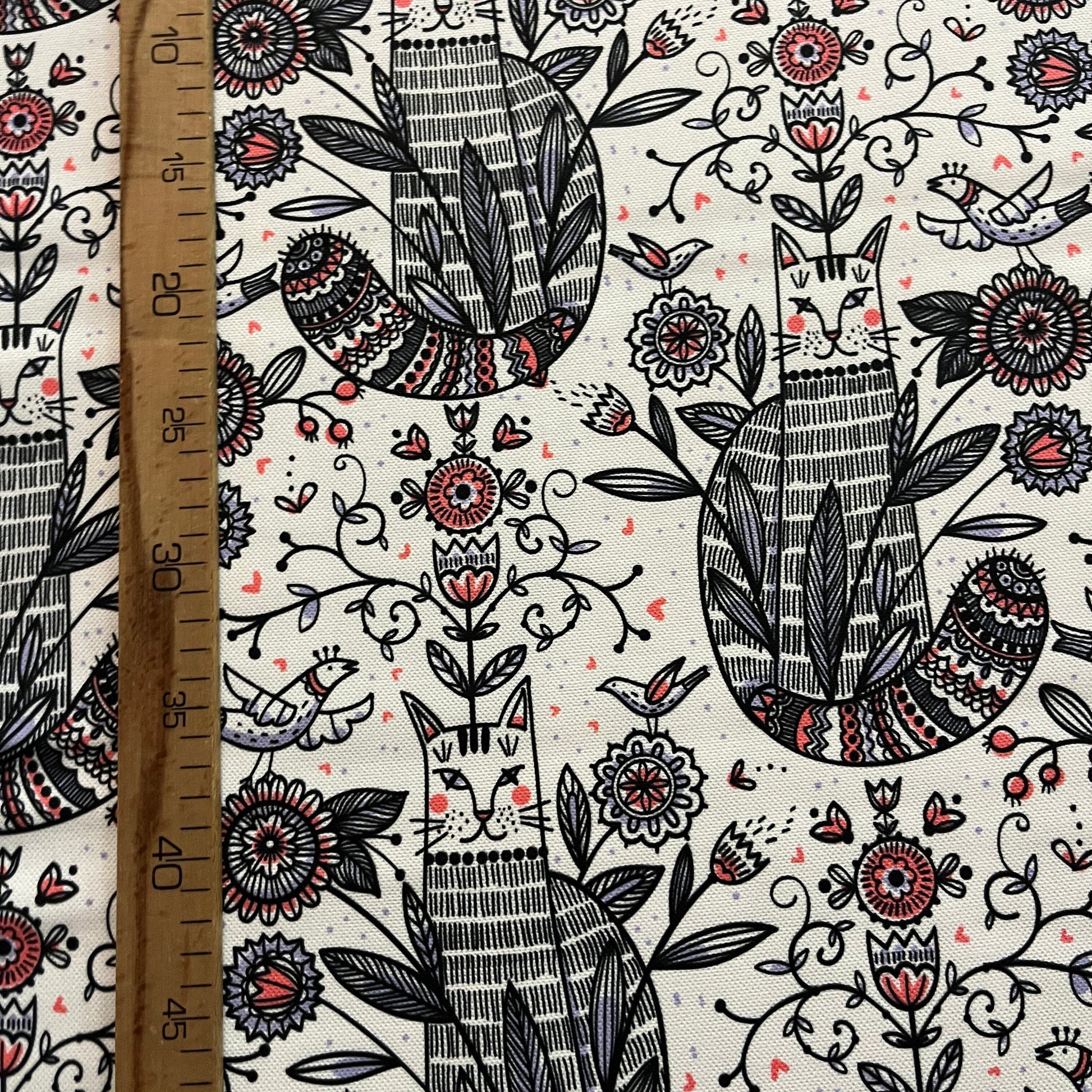 Tissu Impression Numérique - Le Chat Mystérieux Tissu Ameublement MYTISSUS 