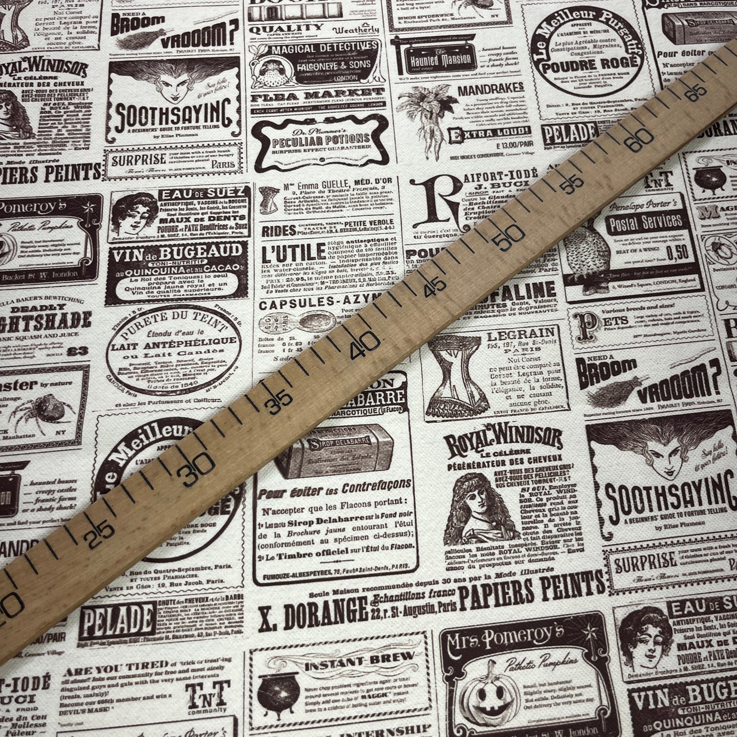 Tissu Impression Numérique - Le Journal Belle Époque Tissu Ameublement MYTISSUS 