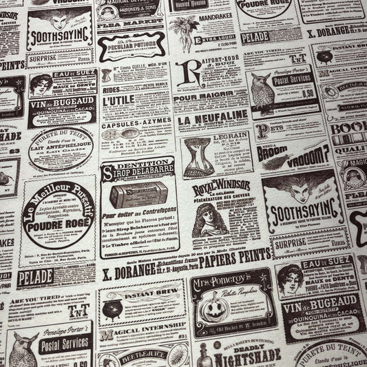 Tissu Impression Numérique - Le Journal Belle Époque Tissu Ameublement MYTISSUS 