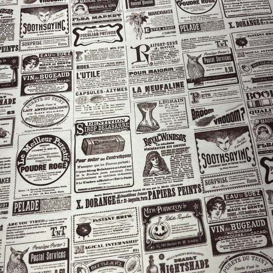 Tissu Impression Numérique - Le Journal Belle Époque Tissu Ameublement MYTISSUS 