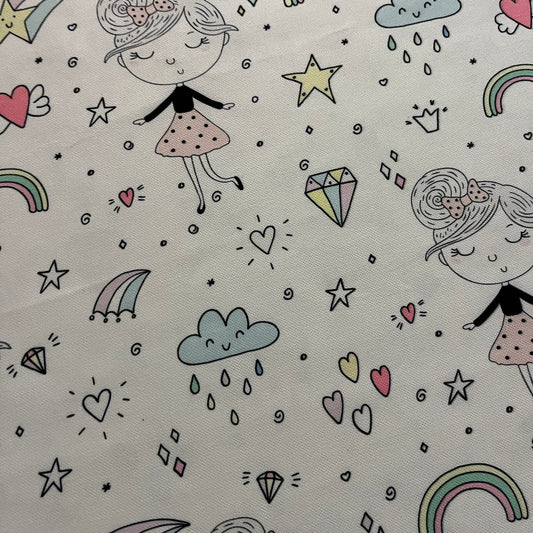 Tissu Impression Numérique - Le Monde des Princesses Tissu Ameublement MYTISSUS 