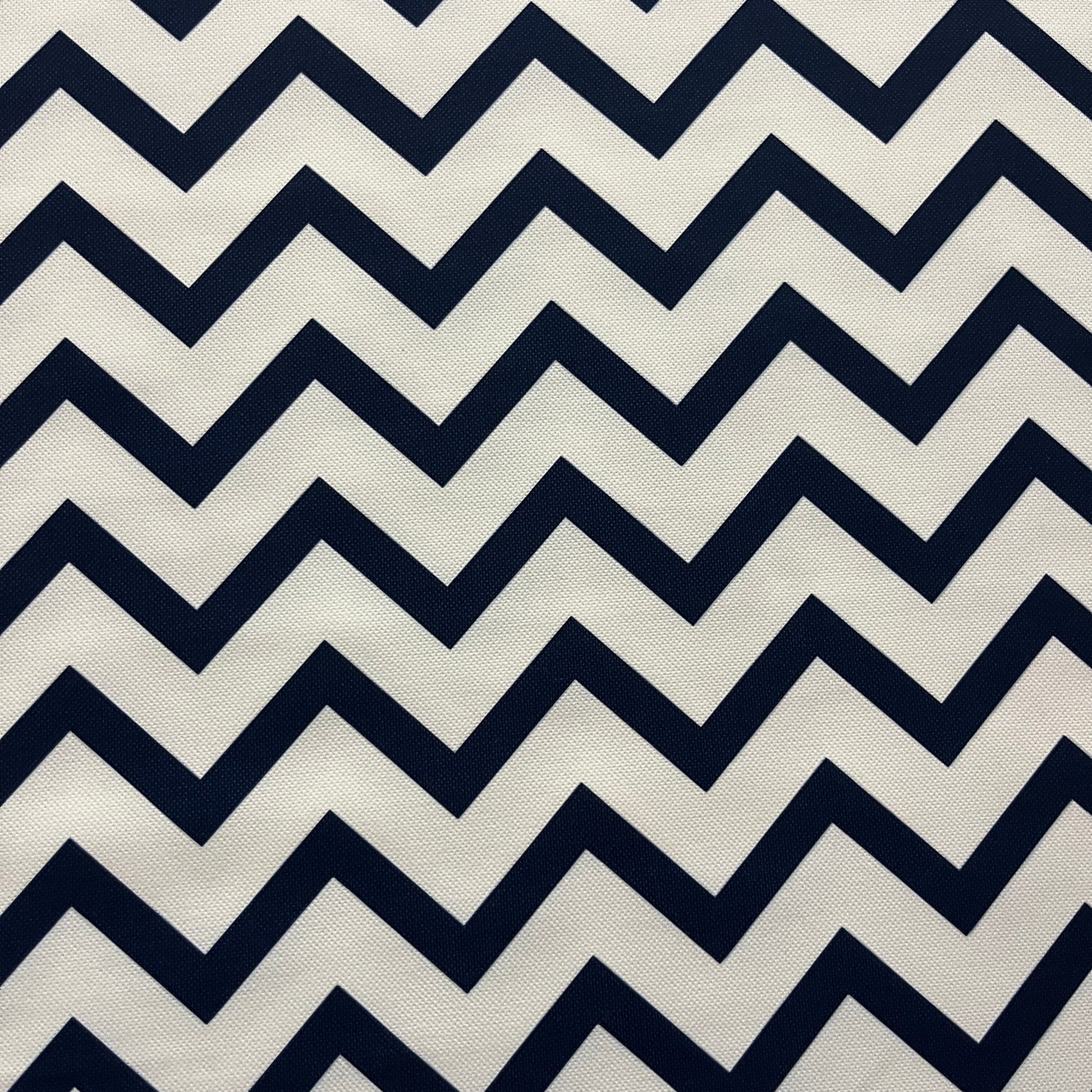 Tissu Impression Numérique - Zig Zag Marine Tissu Ameublement MYTISSUS 