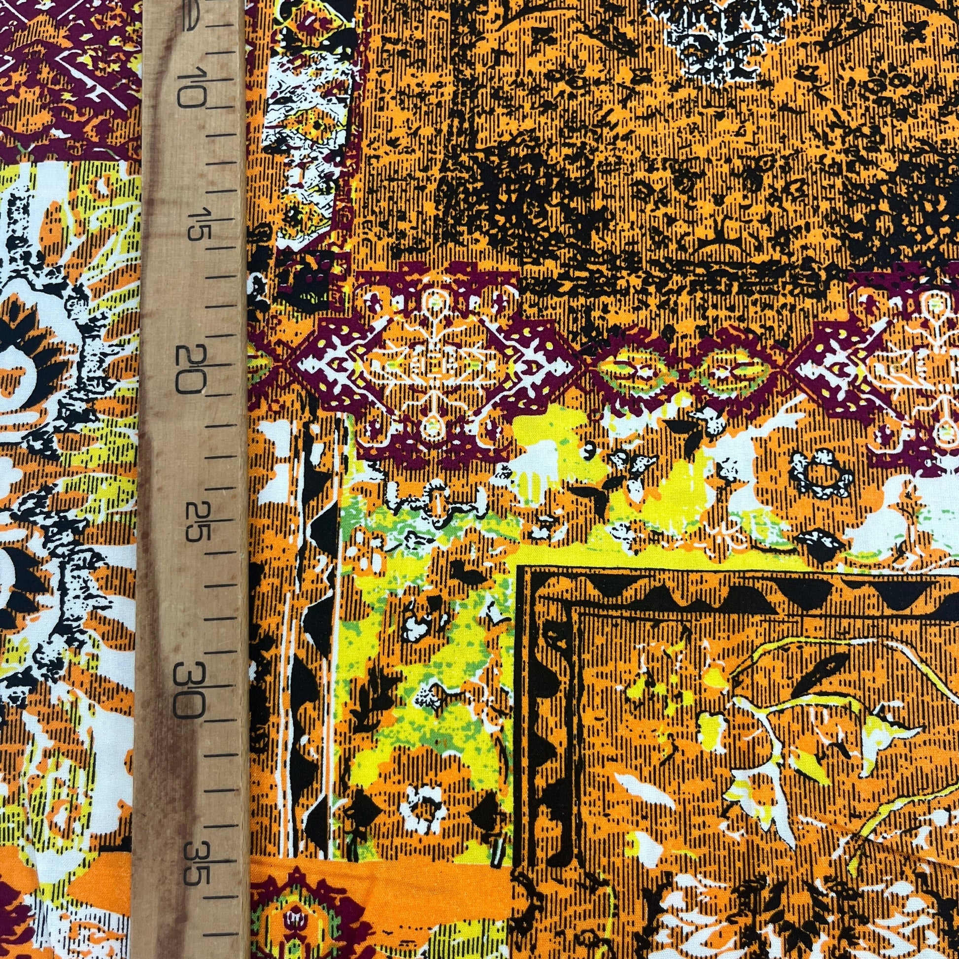 Tissu Viscose Premium - Cachemire Moutarde MYTISSUS 