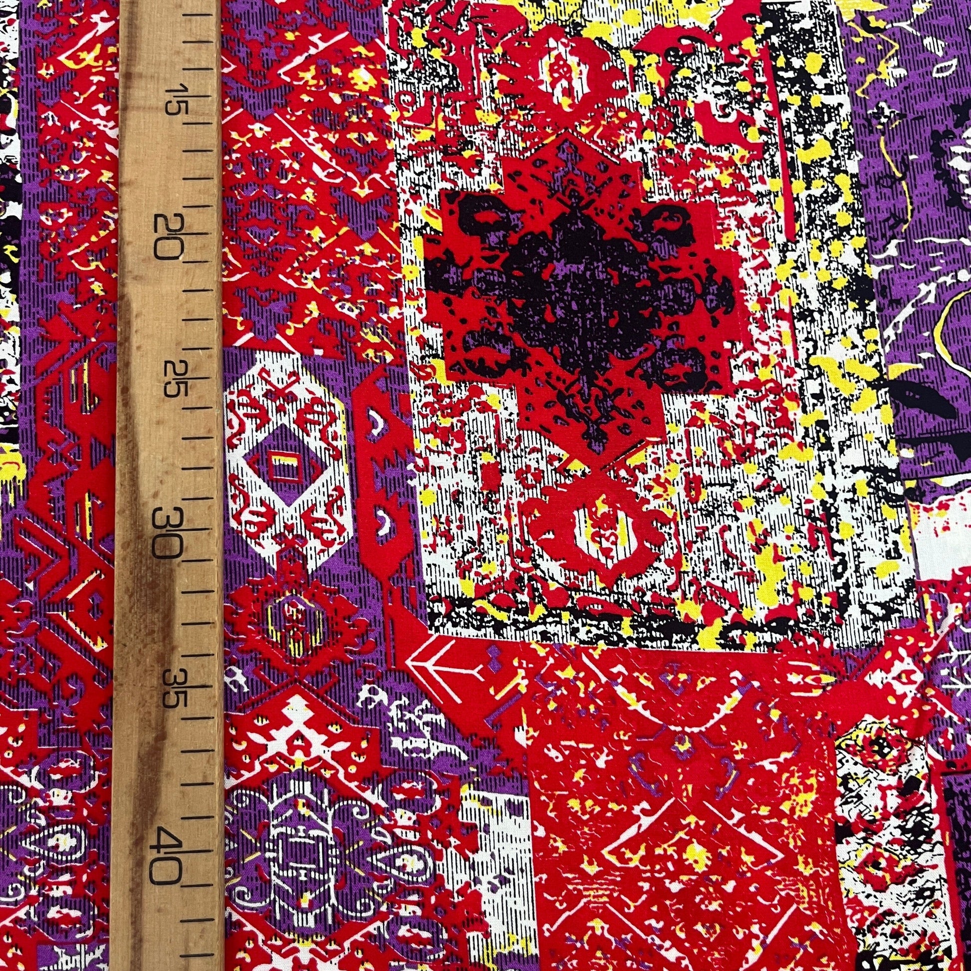 Tissu Viscose Premium - Cachemire Style Violet MYTISSUS 