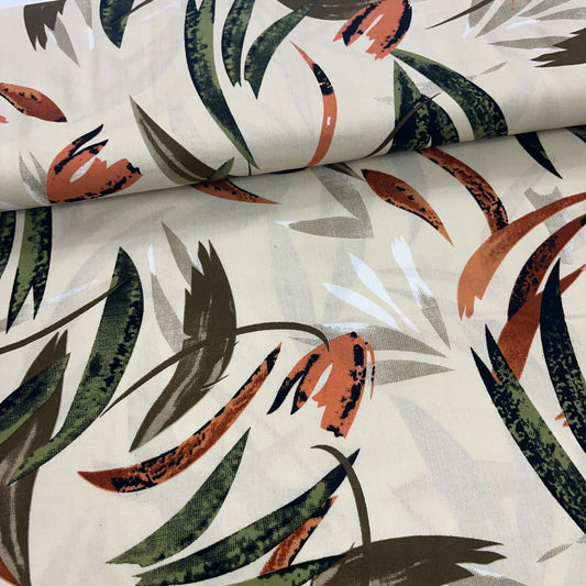 Tissu Viscose Premium - Feuilles MYTISSUS 