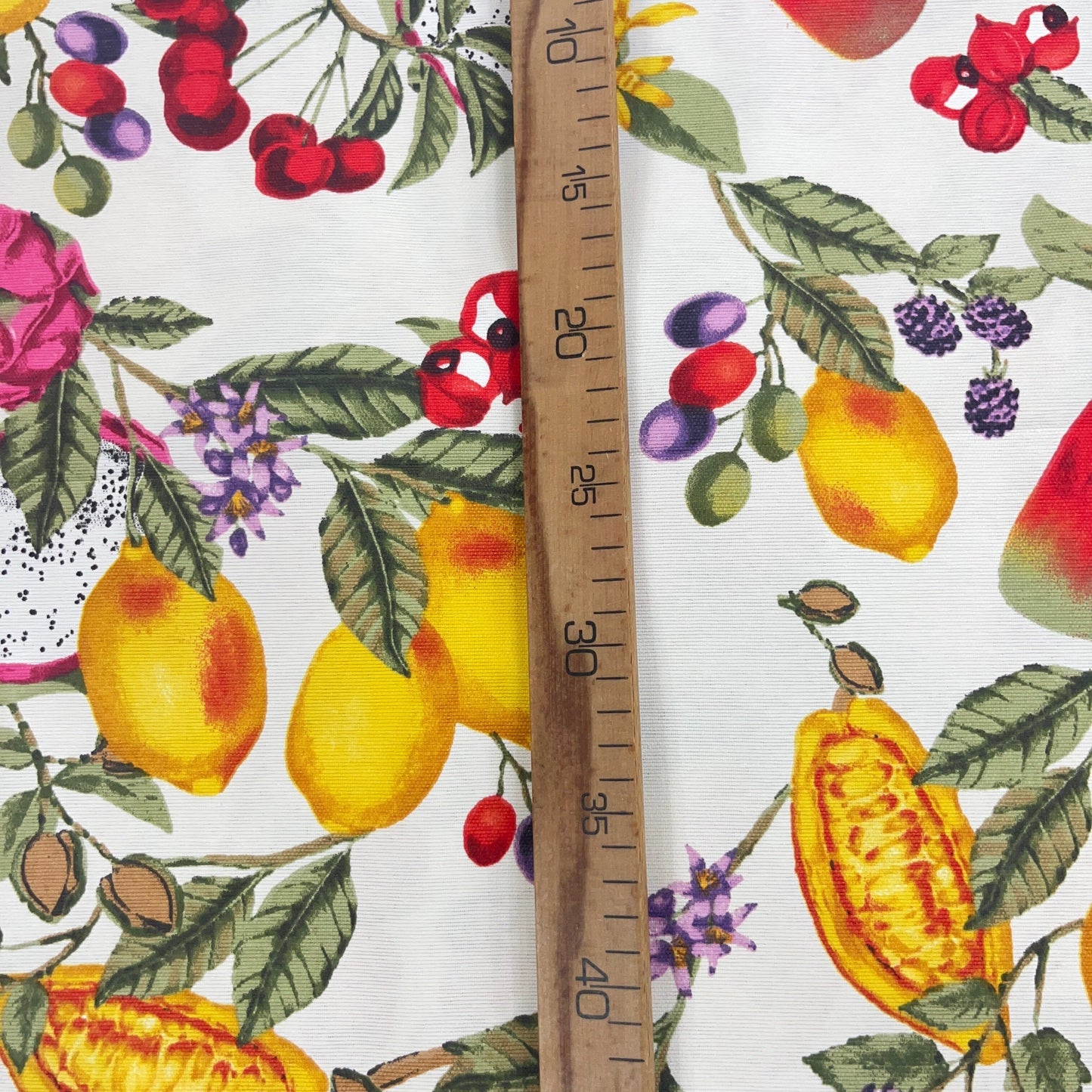 Toile Déperlante Premium - Fruits Asiatiques Tissu Ameublement MYTISSUS 