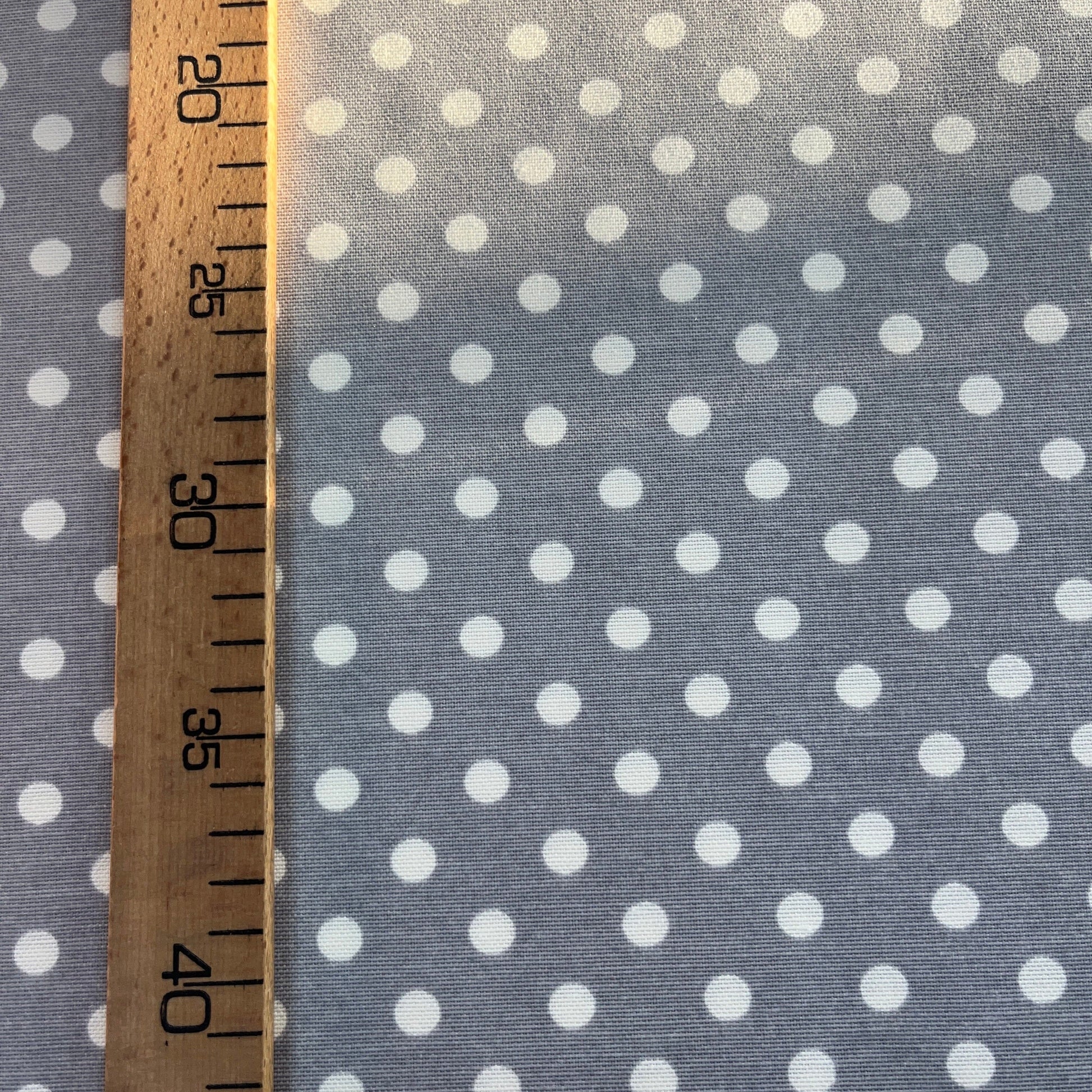 Toile Déperlante Premium - Pois Gris Tissu Ameublement MYTISSUS 