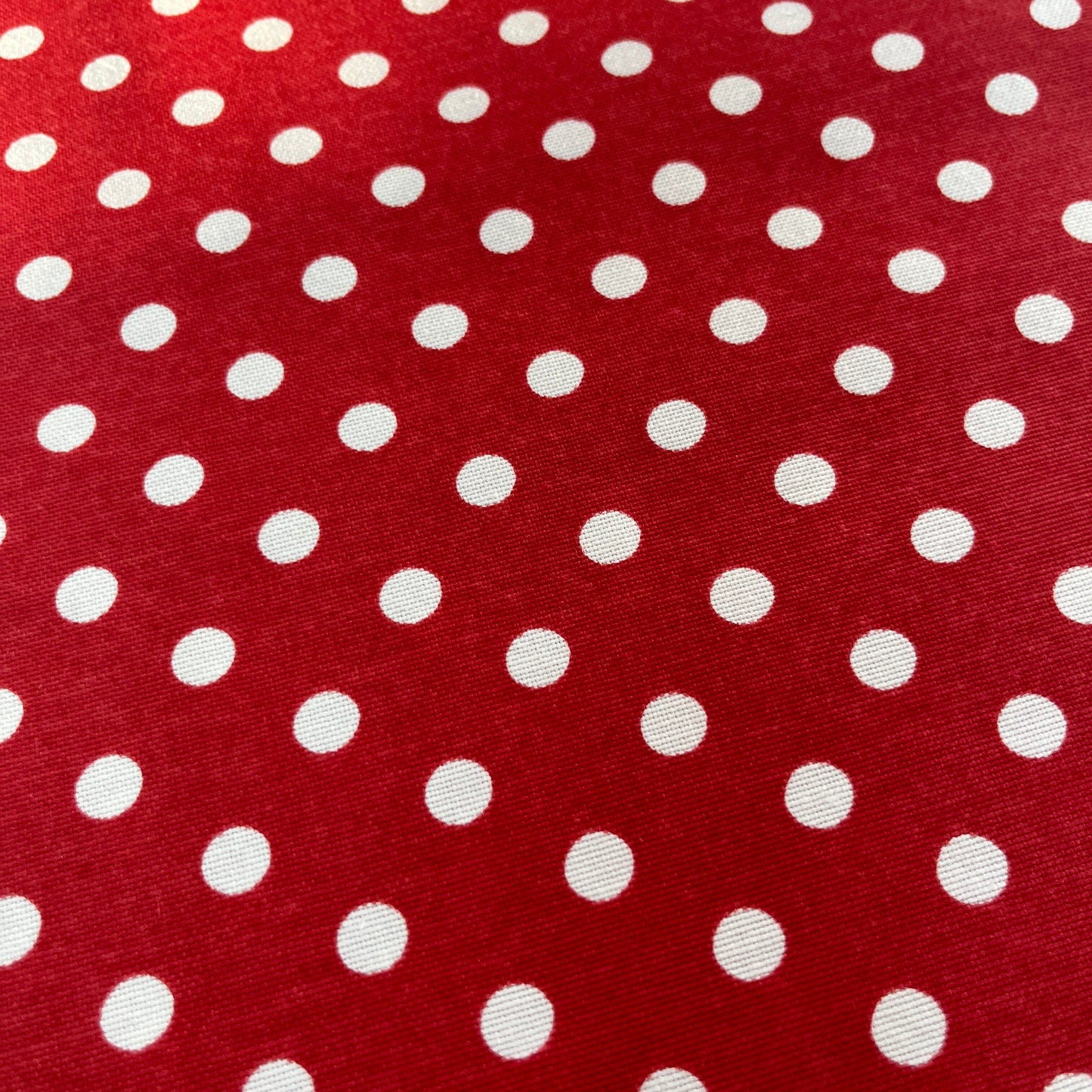 Toile Déperlante Premium - Pois Rouge MYTISSUS 