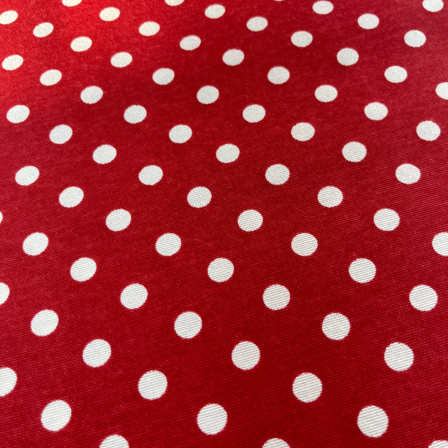 Toile Déperlante Premium - Pois Rouge Tissu Ameublement MYTISSUS 