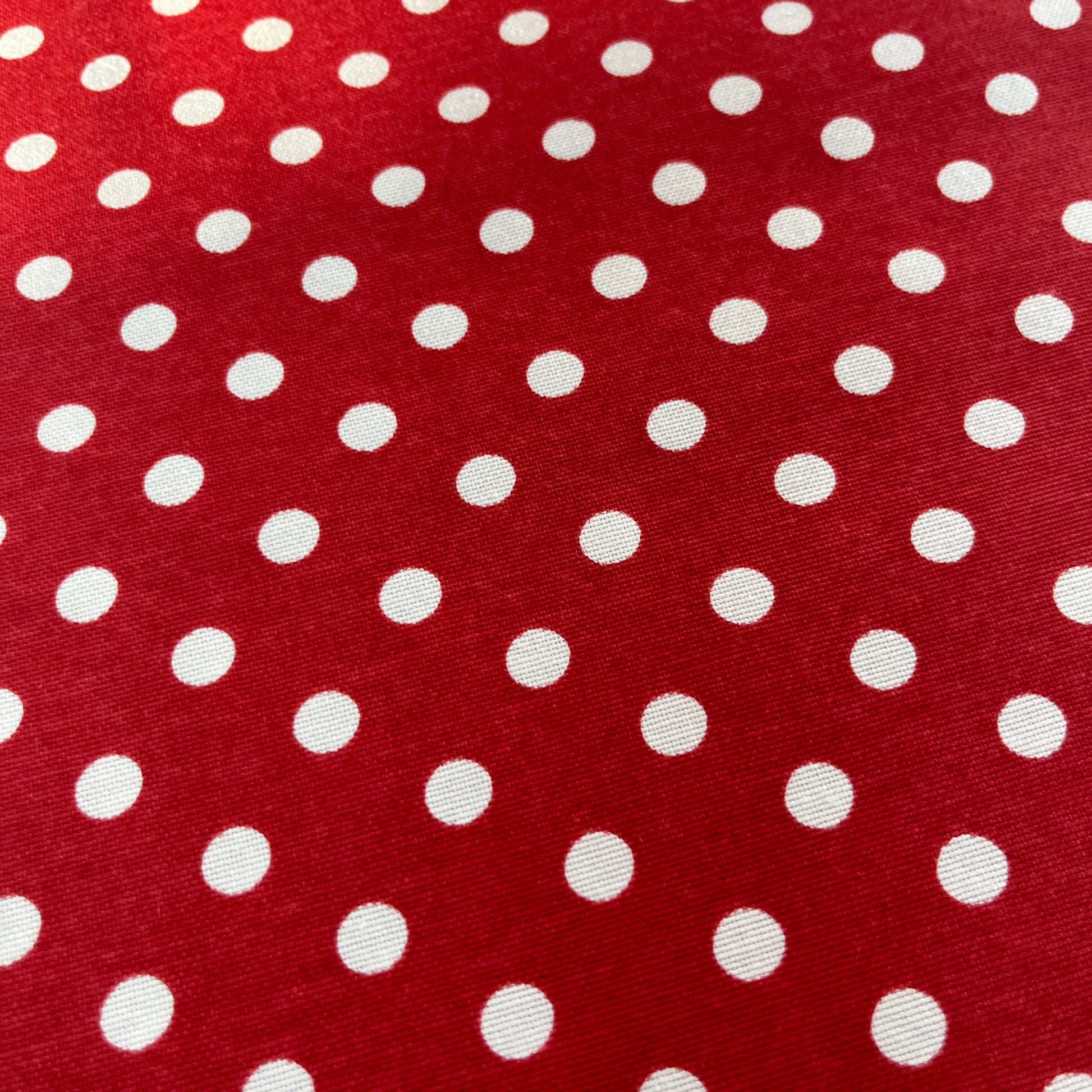 Toile Déperlante Premium - Pois Rouge Tissu Ameublement MYTISSUS 