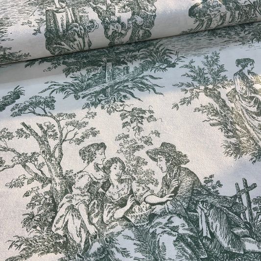 Toile Déperlante Premium - Style Vert Tissu Ameublement MYTISSUS 