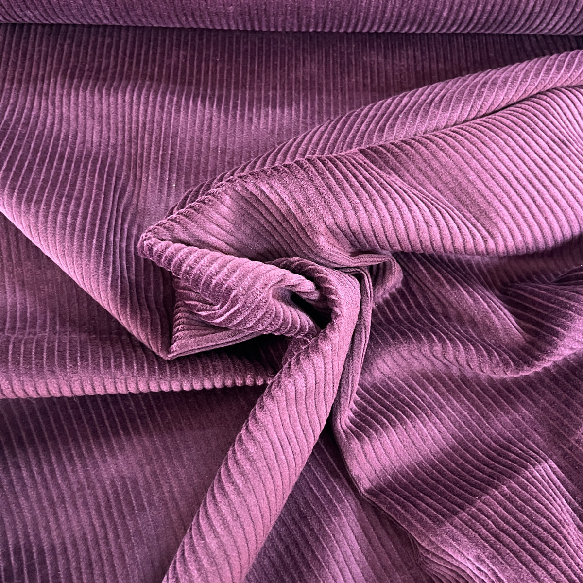 Velours Côtelé Grosses Côtes 4,5W - 100 % Coton Sans Élasthanne - Laize 140 cm